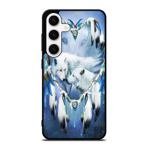 WHITE WOLF DREAMCATCHER Samsung Galaxy S24 Case Cover WHITE WOLF DREAMCATCHER Samsung Galaxy S24 Case Cover