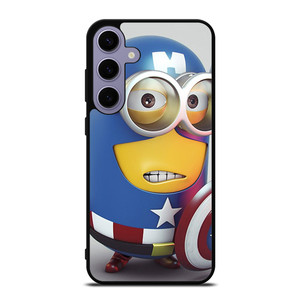 CAPTAIN AMERICA MINION CARTOON  Samsung Galaxy S24 Plus Case Cover