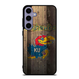 KANSAS JAYHAWKS WOOD LOGO  Samsung Galaxy S24 Plus Case Cover