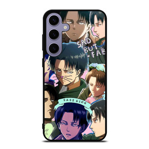 LEVI ACKERMAN ATTACK ON TITANS CUTE ANIME COLLAGE  Samsung Galaxy S24 Plus Case Cover