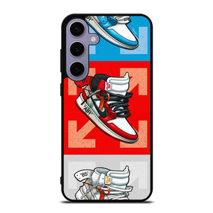 NIKE AIR JORDAN OFF WHITE SNEAKERS VECTOR  Samsung Galaxy S24 Plus Case Cover NIKE AIR JORDAN OFF WHITE SNEAKERS VECTOR  Samsung Galaxy S24 Plus Case Cover