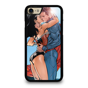SUPERMAN WONDER WOMAN CARTOON KISSING iPhone 7 / 8 Case Cover SUPERMAN WONDER WOMAN CARTOON KISSING iPhone 7 / 8 Case Cover