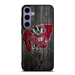 WISCONSIN BADGERS WOOD LOGO Samsung Galaxy S24 Plus Case Cover WISCONSIN BADGERS WOOD LOGO Samsung Galaxy S24 Plus Case Cover