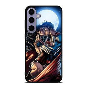 WONDER WOMAN SUPERMAN CARTOON KISSING Samsung Galaxy S24 Plus Case Cover WONDER WOMAN SUPERMAN CARTOON KISSING Samsung Galaxy S24 Plus Case Cover
