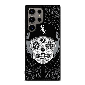 CHICAGO WHITE SOX SKULL PATTERN Samsung Galaxy S24 Ultra Case Cover