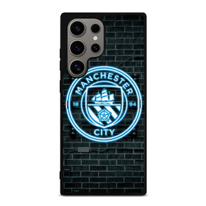 MANCHESTER CITY FC NEON LOGO Samsung Galaxy S24 Ultra Case Cover