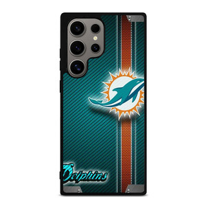 MIAMI DOLPHINS FOOTBALL METAL LOGO 2 Samsung Galaxy S24 Ultra Case Cover