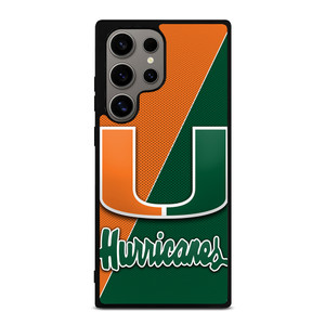 MIAMI HURRICANES LOGO CARBON Samsung Galaxy S24 Ultra Case Cover