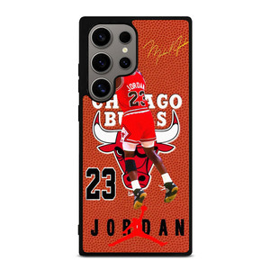 MICHAEL JORDAN BULLS SPALDING Samsung Galaxy S24 Ultra Case Cover