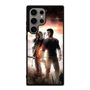 NATHAN DRAKE AND LARA CROFT UNCHARTED GAMES Samsung Galaxy S24 Ultra Case Cover NATHAN DRAKE AND LARA CROFT UNCHARTED GAMES Samsung Galaxy S24 Ultra Case Cover
