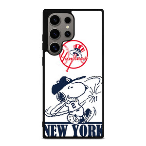 NEW YORK YANKEES SNOOPY BADGE Samsung Galaxy S24 Ultra Case Cover