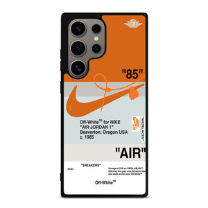NIKE AIR JORDAN 1 OFF WHITE ORANGE Samsung Galaxy S24 Ultra Case Cover NIKE AIR JORDAN 1 OFF WHITE ORANGE Samsung Galaxy S24 Ultra Case Cover