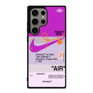 NIKE AIR JORDAN 1 OFF WHITE PURPLE Samsung Galaxy S24 Ultra Case Cover NIKE AIR JORDAN 1 OFF WHITE PURPLE Samsung Galaxy S24 Ultra Case Cover