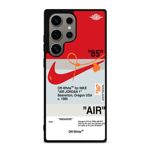 NIKE AIR JORDAN 1 OFF WHITE RED Samsung Galaxy S24 Ultra Case Cover NIKE AIR JORDAN 1 OFF WHITE RED Samsung Galaxy S24 Ultra Case Cover