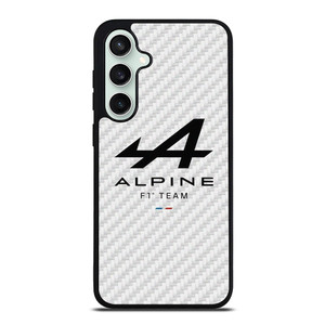 ALPINE F1 TEAM FORMULA ONE WHITE CARBON Samsung Galaxy S23 FE Case Cover