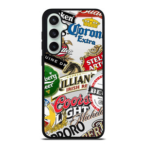 BEER WHISKEY LOGO COLLAGE Samsung Galaxy S23 FE Case Cover