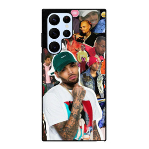 CHRIS BROWN SINGER COLLAGE  Samsung Galaxy S22 Ultra Case Cover