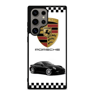 PORSCHE 911 CHECKERED EMBLEM Samsung Galaxy S24 Ultra Case Cover