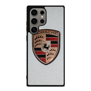 PORSCHE SILVER METAL EMBLEM Samsung Galaxy S24 Ultra Case Cover