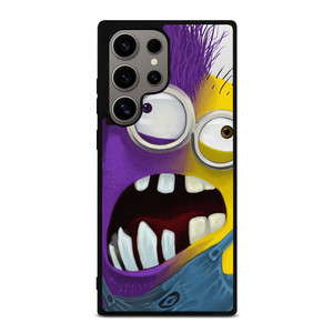 PURPLE HALF MINION CARTOON Samsung Galaxy S24 Ultra Case Cover PURPLE HALF MINION CARTOON Samsung Galaxy S24 Ultra Case Cover