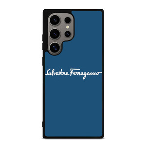 SALVATORE FERRAGAMO BLUE LOGO Samsung Galaxy S24 Ultra Case Cover