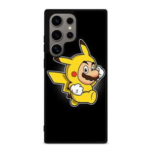 SUPER MARIO BROS X PIKACHU POKEMON Samsung Galaxy S24 Ultra Case Cover