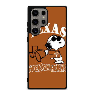 TEXAS LONGHORNS SNOOPY CARTOON Samsung Galaxy S24 Ultra Case Cover