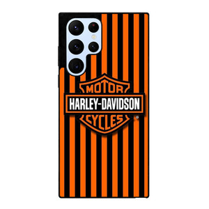 HARLEY DAVIDSON MOTOR CYCLES ORANGE STRIPE  Samsung Galaxy S22 Ultra Case Cover