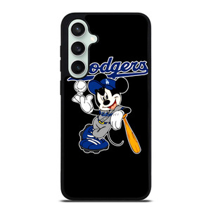 LOS ANGELES DODGERS MICKEY MOUSE BLACK Samsung Galaxy S23 FE Case Cover