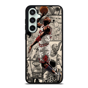 MICHAEL JORDAN MANGA ART Samsung Galaxy S23 FE Case Cover MICHAEL JORDAN MANGA ART Samsung Galaxy S23 FE Case Cover