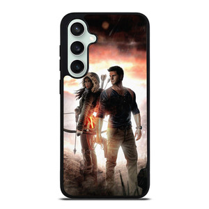 NATHAN DRAKE AND LARA CROFT UNCHARTED GAMES Samsung Galaxy S23 FE Case Cover NATHAN DRAKE AND LARA CROFT UNCHARTED GAMES Samsung Galaxy S23 FE Case Cover