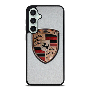 PORSCHE SILVER METAL EMBLEM Samsung Galaxy S23 FE Case Cover