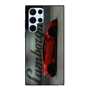 LAMBORGHINI HURACAN RED LOGO Samsung Galaxy S22 Ultra Case Cover LAMBORGHINI HURACAN RED LOGO Samsung Galaxy S22 Ultra Case Cover