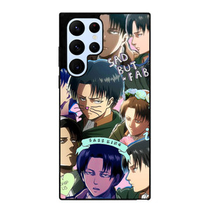 LEVI ACKERMAN ATTACK ON TITANS CUTE ANIME COLLAGE  Samsung Galaxy S22 Ultra Case Cover
