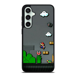 SUPER MARIO BROS CARBON GAMES Samsung Galaxy S23 FE Case Cover SUPER MARIO BROS CARBON GAMES Samsung Galaxy S23 FE Case Cover