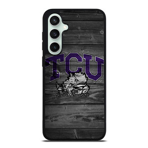 TCU HORNED FROGS FOOTBALL WOOD LOGO Samsung Galaxy S23 FE Case Cover
