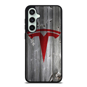 TESLA WOODEN LOGO Samsung Galaxy S23 FE Case Cover