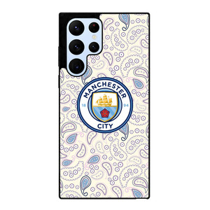 MANCHESTER CITY PUMA PATTERN  Samsung Galaxy S22 Ultra Case Cover