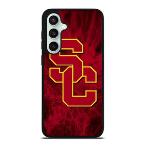 USC TROJANS RED SMOKED LOGO Samsung Galaxy S23 FE Case Cover