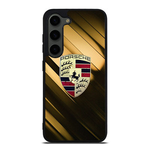 PORSCHE GOLD LOGO Samsung Galaxy S23 Plus Case Cover PORSCHE GOLD LOGO Samsung Galaxy S23 Plus Case Cover