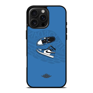 AIR JORDAN 1 SNEAKERS BLUE iPhone 16 Pro Max Case Cover AIR JORDAN 1 SNEAKERS BLUE iPhone 16 Pro Max Case Cover