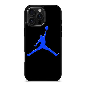 AIR JORDAN BLUE LOGO iPhone 16 Pro Max Case Cover