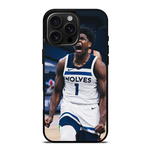ANTHONY EDWARDS MINNESOTA TIMBERWOLVES NBA iPhone 16 Pro Max Case Cover