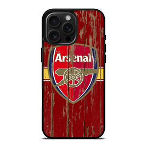 ARSENAL FC RETRO WOOD LOGO iPhone 16 Pro Max Case Cover