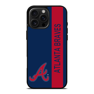 ATLANTA BRAVES BASEBALL STRIPE SYMBOL iPhone 16 Pro Max Case Cover