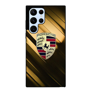 PORSCHE GOLD LOGO Samsung Galaxy S22 Ultra Case Cover PORSCHE GOLD LOGO Samsung Galaxy S22 Ultra Case Cover