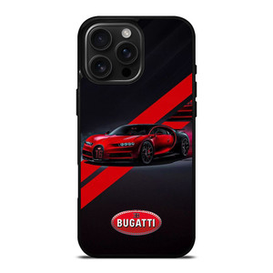 BUGATTI SUPER CAR RED LOGO iPhone 16 Pro Max Case Cover