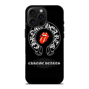 CHROME HEARTS ROLLING STONES SYMBOL iPhone 16 Pro Max Case Cover
