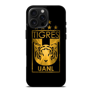 CLUB FOOTBALL TIGRES UANL GOLD iPhone 16 Pro Max Case Cover