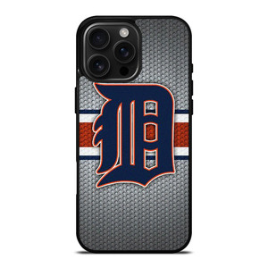 DETROIT TIGERS METAL LOGO iPhone 16 Pro Max Case Cover